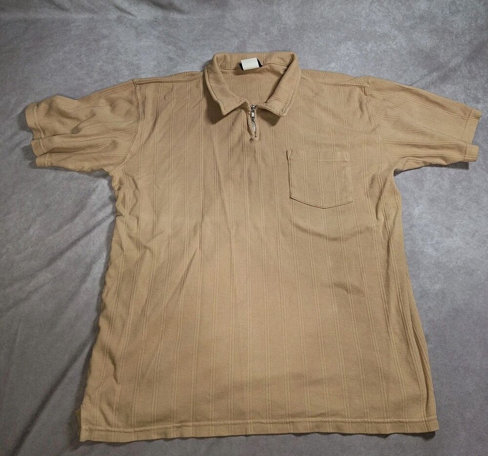 Vintage XL Copa Banana Short Sleeve Polo Type Shirt W/ Zipper & Pocket StyleC112